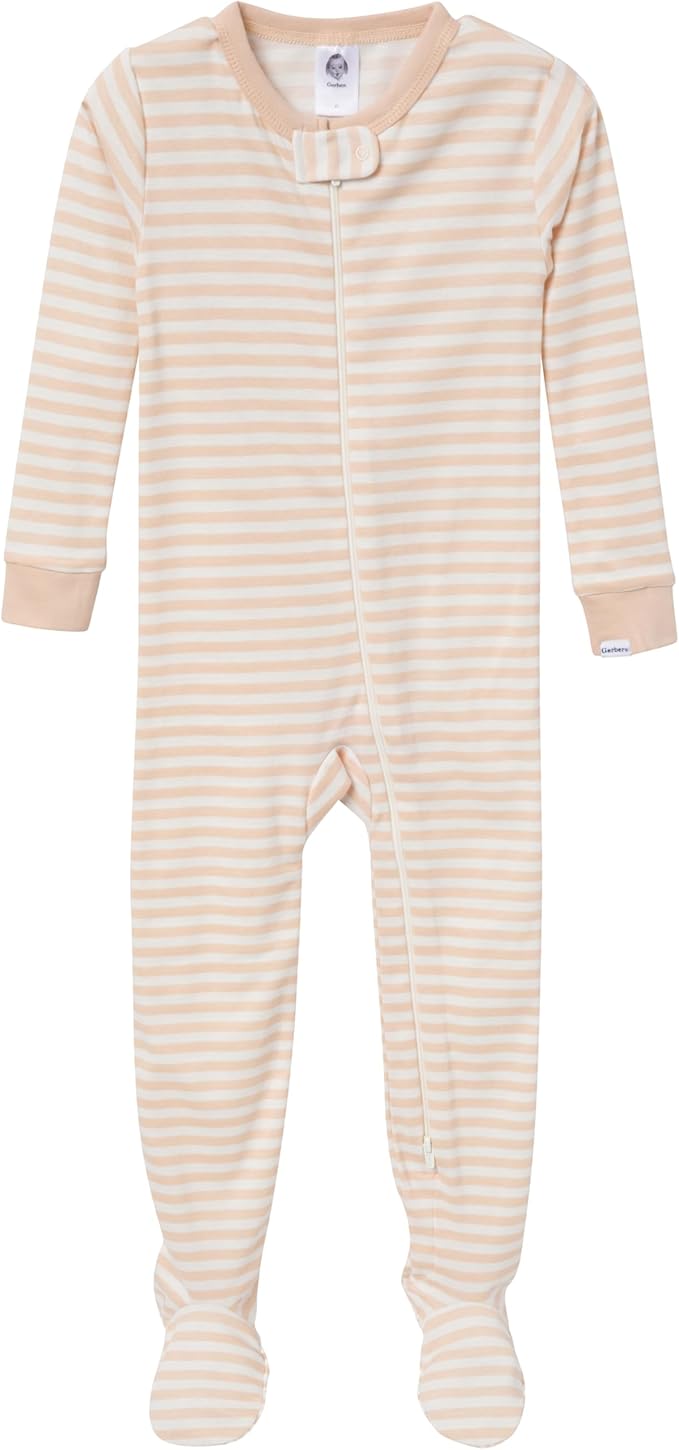 Gerber Unisex-Baby 2-Pack Footed Pajamas