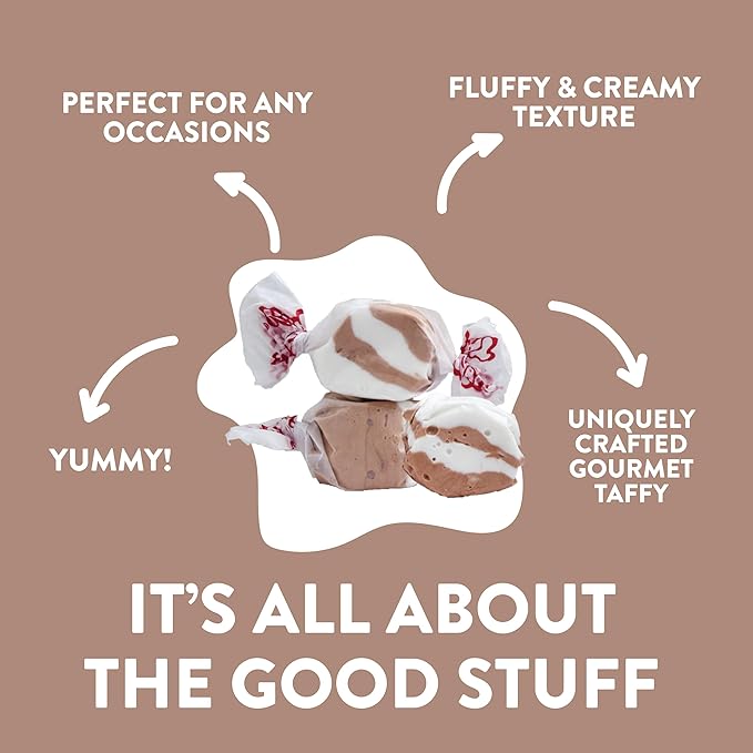 Taffy Town Saltwater Taffy, Coconut, 2.5 Pound (Pack of 1)