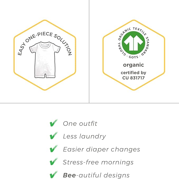 Burt's Bees Baby Boys' 100% Organic One-Piece Long Sleeve Coverall