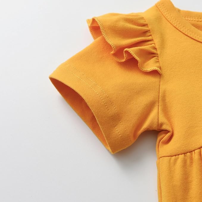 3PCS Baby Girl Clothes Ruffle Floral Shirt Tops Pants Headband Outfit Sets