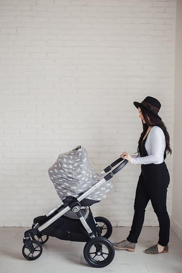 Scout Copper Pearl Multi-Use Cover: Car Seat, Nursing, Stroller - Stretchy Fabric, All-Season, Stylish Designs, Easy Access