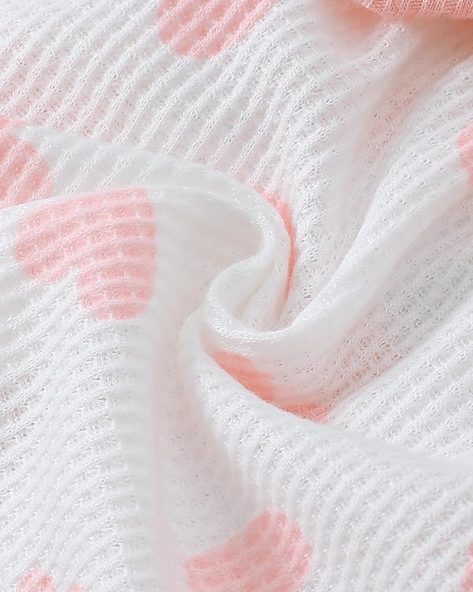 Renotemy Preemie Newborn Baby Girl Clothes Infant Romper Fall Winter Outfits Gifts for Girls Cute Bell Bottoms Pant Sets