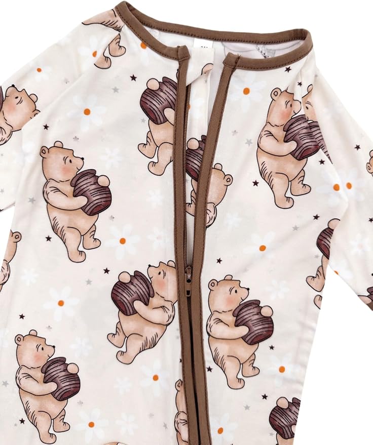 Bow Dream Bamboo Rayon Baby Pajamas Infant Sleepers Newborn Girl Boy Clothes Rompers Jumpsuit Outfit