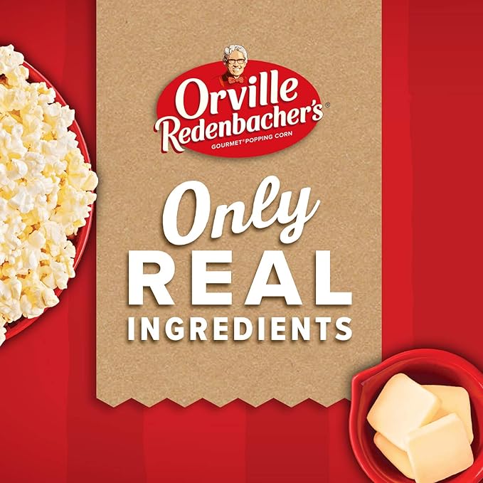 Orville Redenbacher's Microwave Popcorn, Butter Flavor, 3.29 oz. (Pack of 36)
