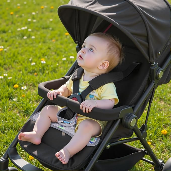 Car Seat Protector for Potty Training, 2 Pack Waterproof CarSeat Liner Toilet Training for Baby Infant Toddler, Dry Seat Piddle Pads Cover for Strollers (Grey)