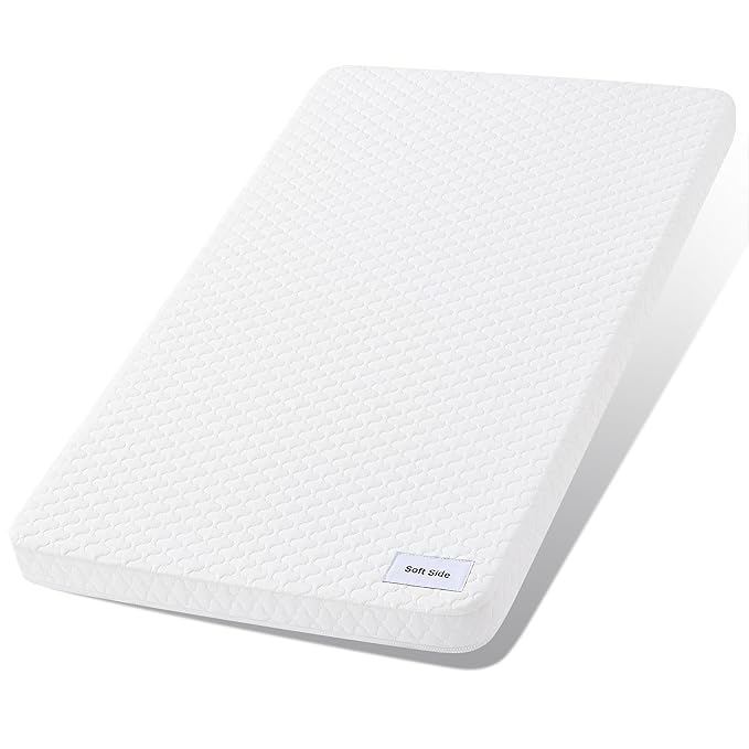 Pro Goleem Baby Bassinet Mattress Pad 35"x20" Rectangle, Waterproof Soft Cover Gel Memory Foam, Dual Side Cradle Mattress fit Dream On Me Skylar/AirClub/ANGELBLISS/AMKE Bassinet