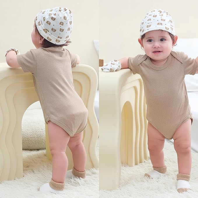 Baby Bodysuit Boy Girl Clothes Soft Newborn Infant Outfit Short Sleeve Romper