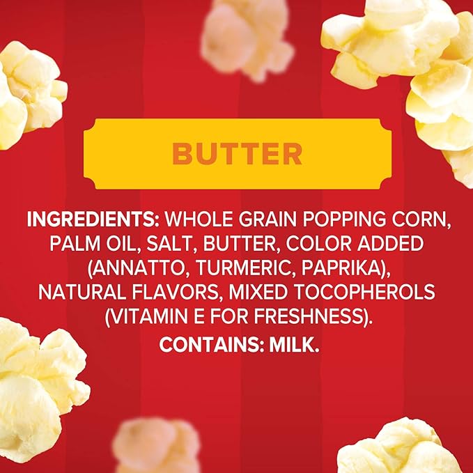 Orville Redenbacher's Microwave Popcorn, Butter Flavor, 3.29 oz. (Pack of 36)