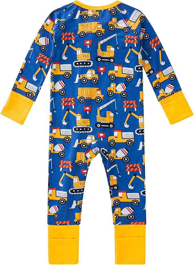 pureborn Baby Infant Boys Girls Sleeper Snug Fit Viscose from Bamboo Pajamas 0-24 Months
