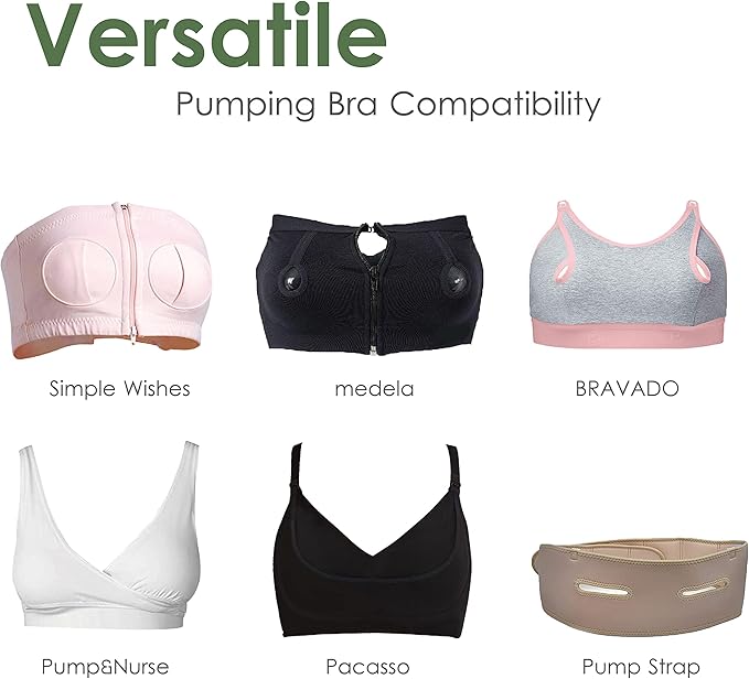 Maymom Pump Parts 2X Detachable Breastshield (15mm) with Valve Membrane and Maymom Connector,Compatible with Medela Breast Pump Parts