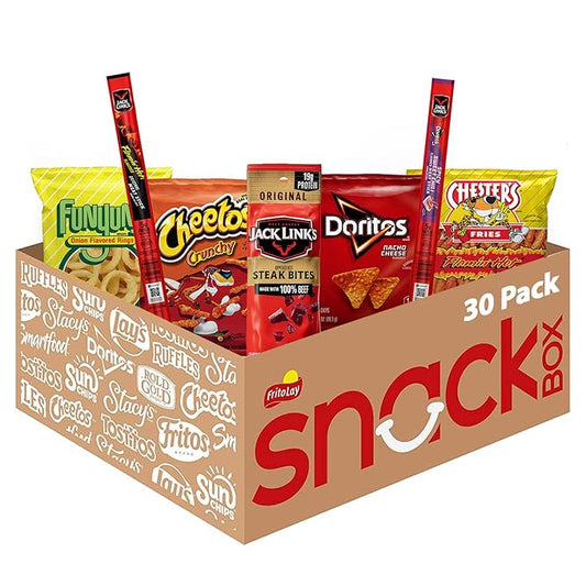 Frito Lay Chips and Jack Link's Meats Snack Mix Variety Pack, (Pack of 30)