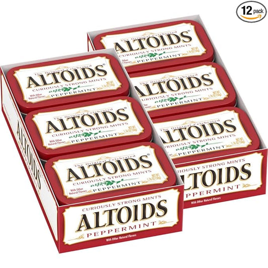 Altoids Classic Peppermint Breath Mints, 1.76 Ounce (Pack of 12)