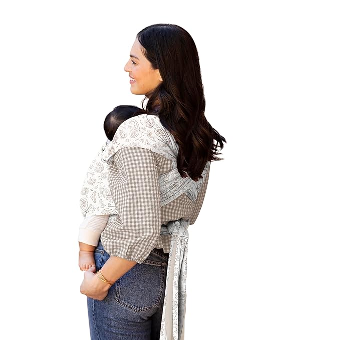 Moby Baby Wrap Carrier Classic for Newborns to Toddlers (8-33lbs), Infant Sling Carrier, Lightweight & Hands Free Design, Adjustable for All Body Types (Bandana)