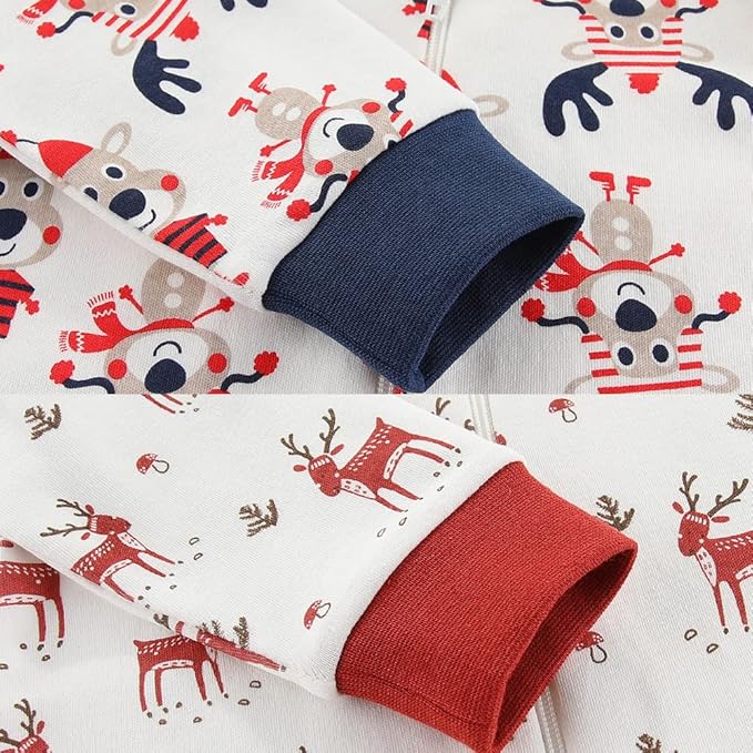 Newborn Baby 2-way Zipper Romper Cotton One-piece Jumsuit 3-pack, 0-24 Months