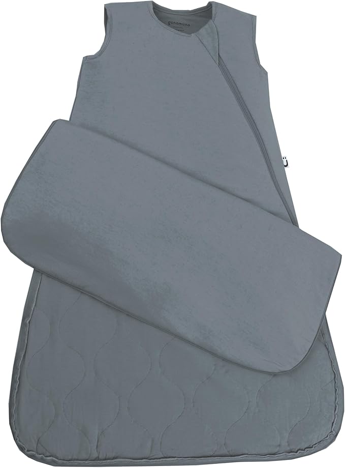 GUNAMUNA günamüna Unisex Baby, Toddler Wearable Blanket, Sleeping Bag Bamboo Rayon, Sleep Sack with Diaper Zipper, 2.6 TOG