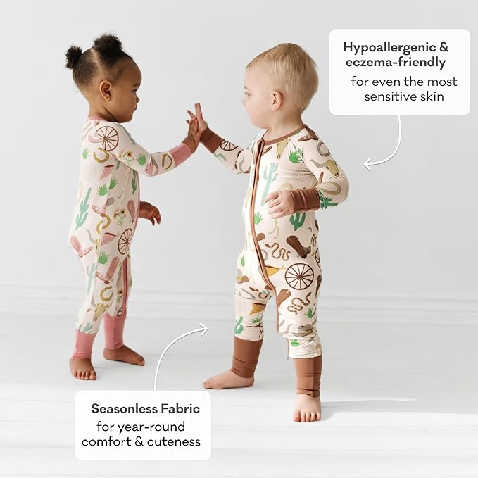 Little Sleepies Pajamas for Baby Boys & Girls, Viscose from Bamboo Baby Pajamas, Preemie & Newborn Sleepers, 2-Way Zipper PJs