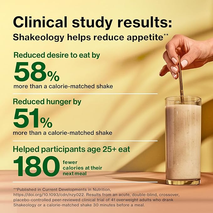 Shakeology 0g Added Sugar Whey Protein Powder Blend, Gluten-Free Shake with Vitamins and Minerals – Helps Support Healthy Weight Loss, Lean Muscle, Gut Health – Chocolate, 30 Servings