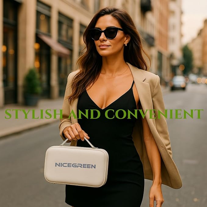 NICEGREEN Wearable Breast Pump S32, Hospital-Grade Hands-Free Electric Breastfeeding Pump, 9 Adjustable Suction Levels, Portable Wireless Double Breast Pump with Carrying Bag, 24mm, 2 Pack, Grey