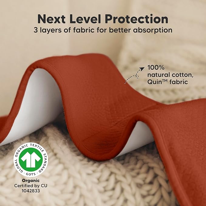 KeaBabies 5-Pack Organic Burp Cloths Baby Girl, Boy - Extra Large, Absorbent Baby Burp Cloths, Soft Burping Cloths for Babies, Newborn Burp Clothes, Cotton Burp Rags, Thick Burp Cloth (Sahara/Quin)