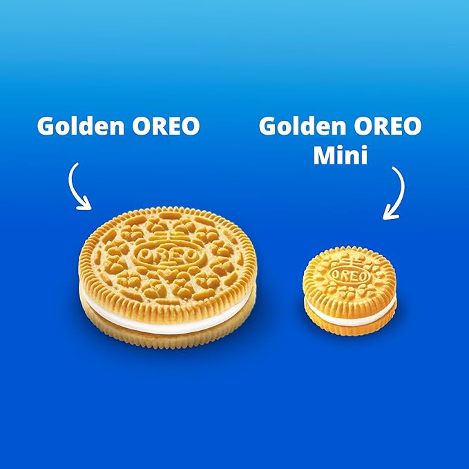 OREO Minis Golden Sandwich Cookies, 12 - 3 oz Bags