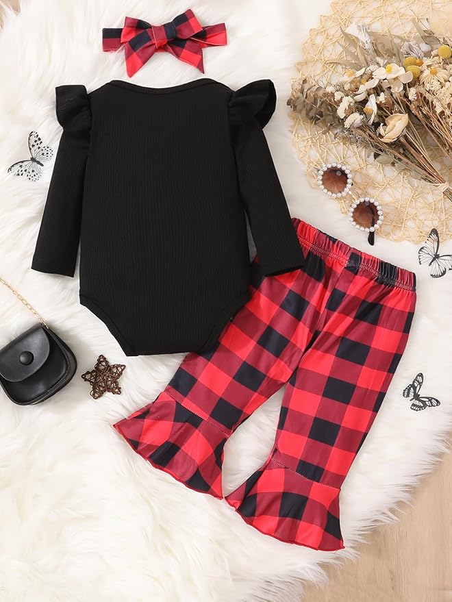 Baby Girl Clothes Newborn Infant Outfits Cute Summer Clothes Spring Romper Set+Hat+Headband