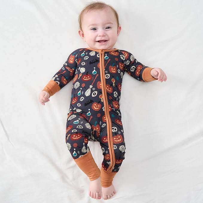 pureborn Baby Boys Girls Sleeper Snug Fit Viscose from Bamboo Pajamas 0-24 Months