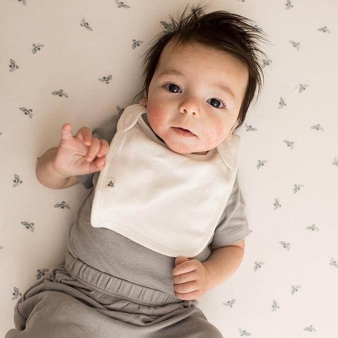 Burt's Bees Baby Organic Baby Bibs – 100% Cotton Newborn Infant Bibs for Baby Boys & Girls
