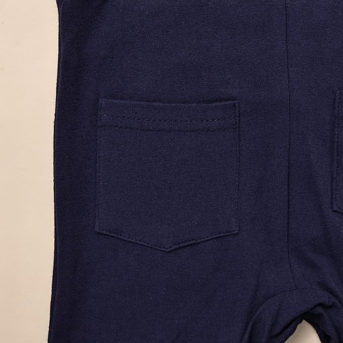 Baby Boy Clothes Newborn Outfits Stripe Romper Infant Cartoon Overall Adjustable Suspender Pants Set 0-18 Months