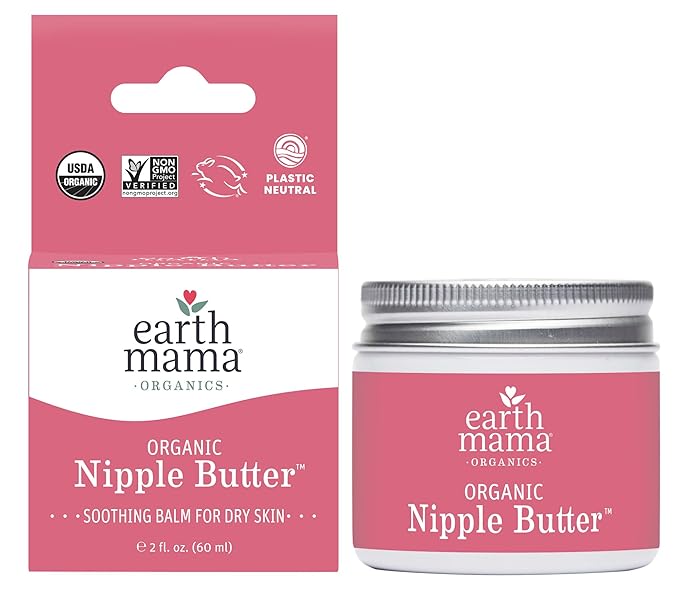 Earth Mama Nipple Butter™ & Diaper Balm | Nipple Cream & Organic Skincare for Baby | Breastfeeding & Postpartum Essentials Bundle