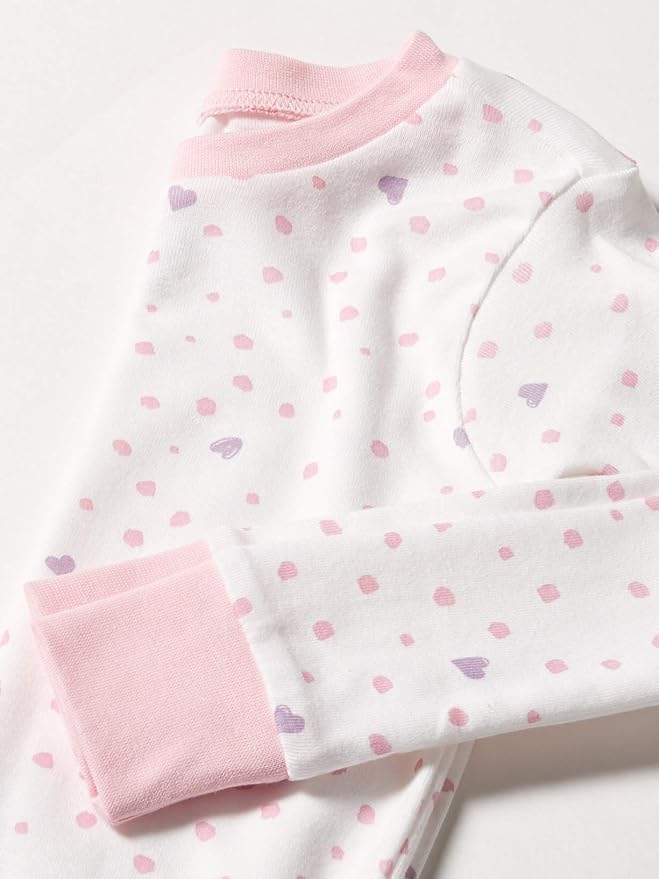 HonestBaby baby-girls 2-piece Pajamas Sleepwear Pjs 100% Organic Cotton for Baby, Toddler, Kids, Girl