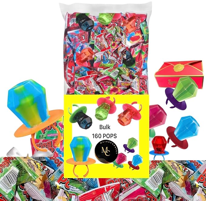 MAJUU CONNECT RingPopps Lollipops (510 COUNT VARIATION BULK)