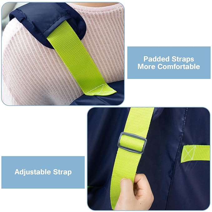 Car Seat Travel Bag for Airplane, Water-Resistant Gate Check Bag with Adjustable Carry Straps, Universal Fit, Durable Carseat Cover for Airplane Travel, Navy