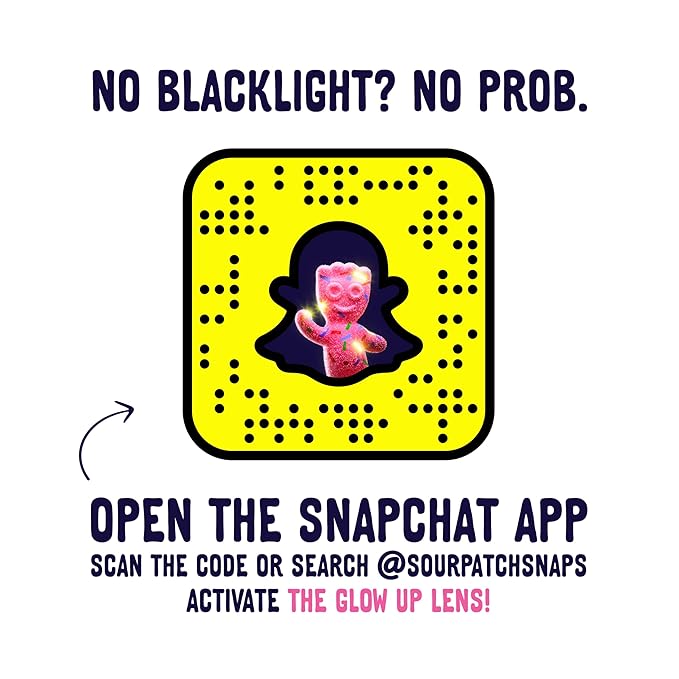 SOUR PATCH KIDS Glow Ups Strawberry-Watermelon Soft & Chewy Candy, Bulk Candy, 12-3.08 oz Bags