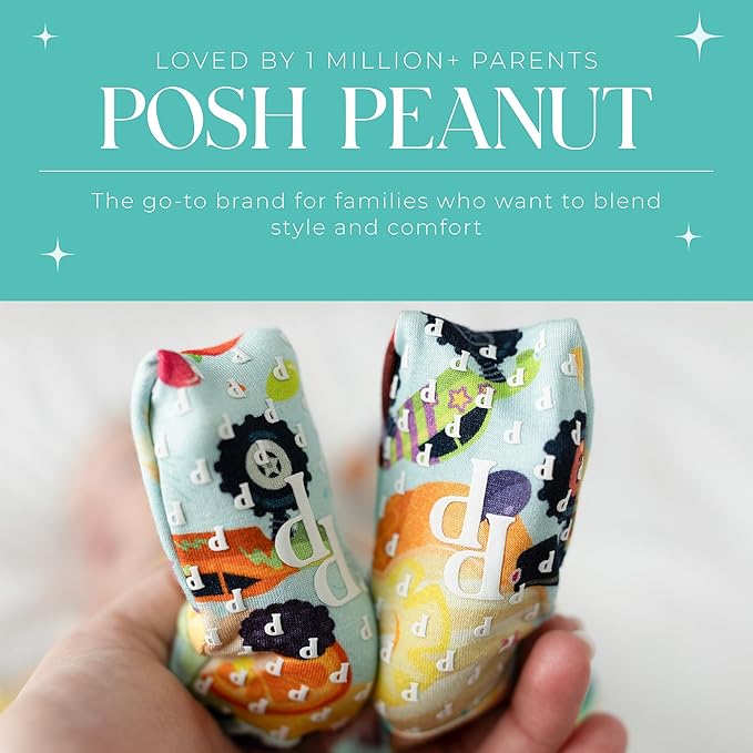 Posh Peanut Convertible Baby Sleepers - Girls Footless Baby Pajamas with 2 Way Zipper for Easy Diaper Changes