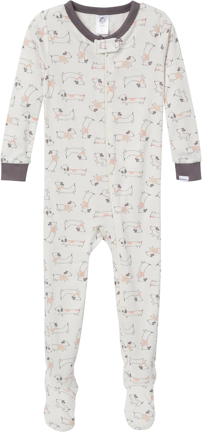 Gerber Unisex-Baby 4-Pack Footed Pajamas