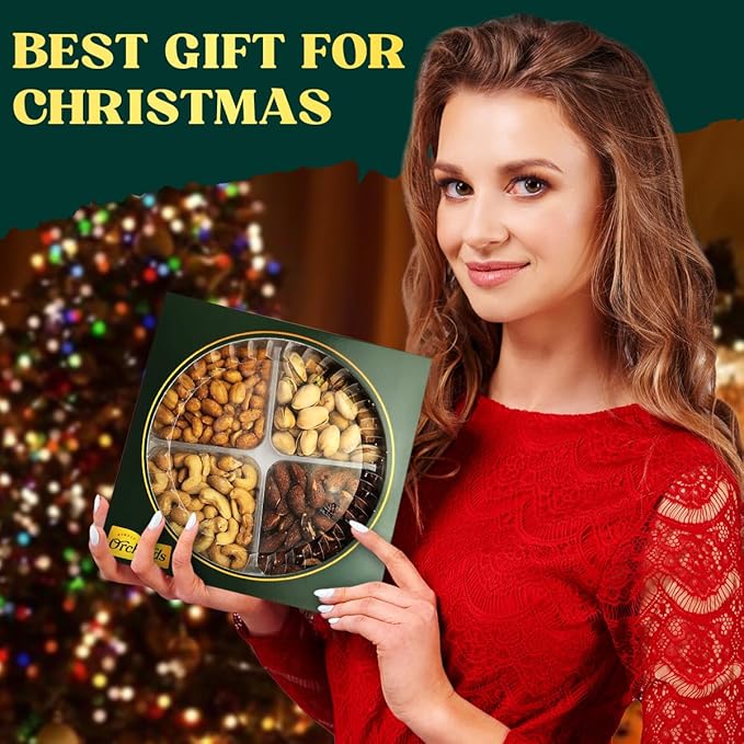 Nuts gift Basket of Cravings Gourmet Collection, Healthy Kosher Snacks, Premium Mixed Nuts Box Bouquet Platter Perfect for Holiday Gifts.