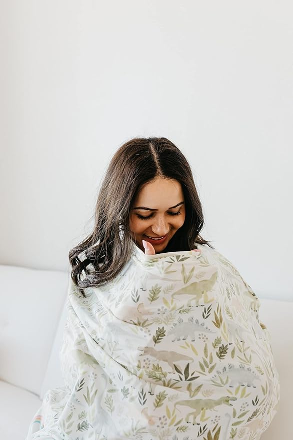 Copper Pearl Multi-Use Cover: Car Seat Covers, Nursing Cover, and Stroller Cover for Sun - Stretchy Fabric, All-Season Use, Stylish Designs, Easy Access for Moms - Rex