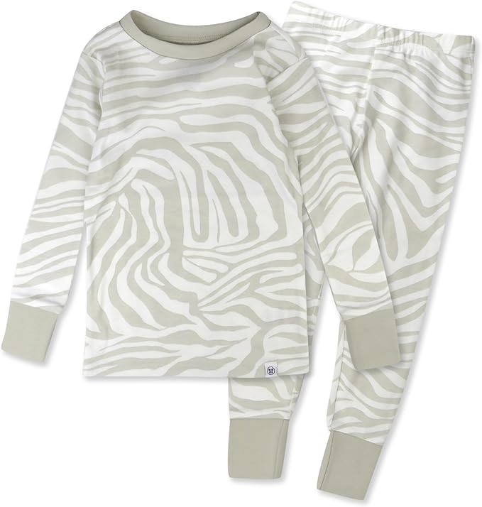 HonestBaby Classics 2-Piece Pajamas Sleepwear Pjs 100% Organic Cotton for Baby, Toddler, Kids
