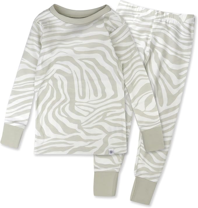 HonestBaby Classics 2-Piece Pajamas Sleepwear Pjs 100% Organic Cotton for Baby, Toddler, Kids