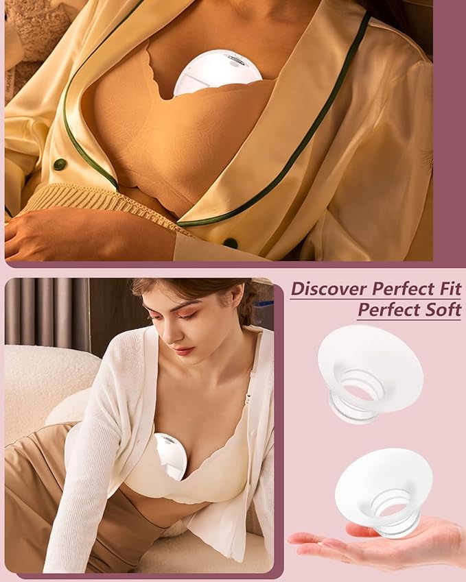 8pcs Flange Insert 20mm Compatible with Compatible with Momcozy M9/M6/M5/S12 Pro/V1 Pro/V2 Pro,for Spectra/Medela/MomMed/eufy/Lansinoh/Elvie Breast Pump,Replace for Momcozy Breast Pump Parts Shield