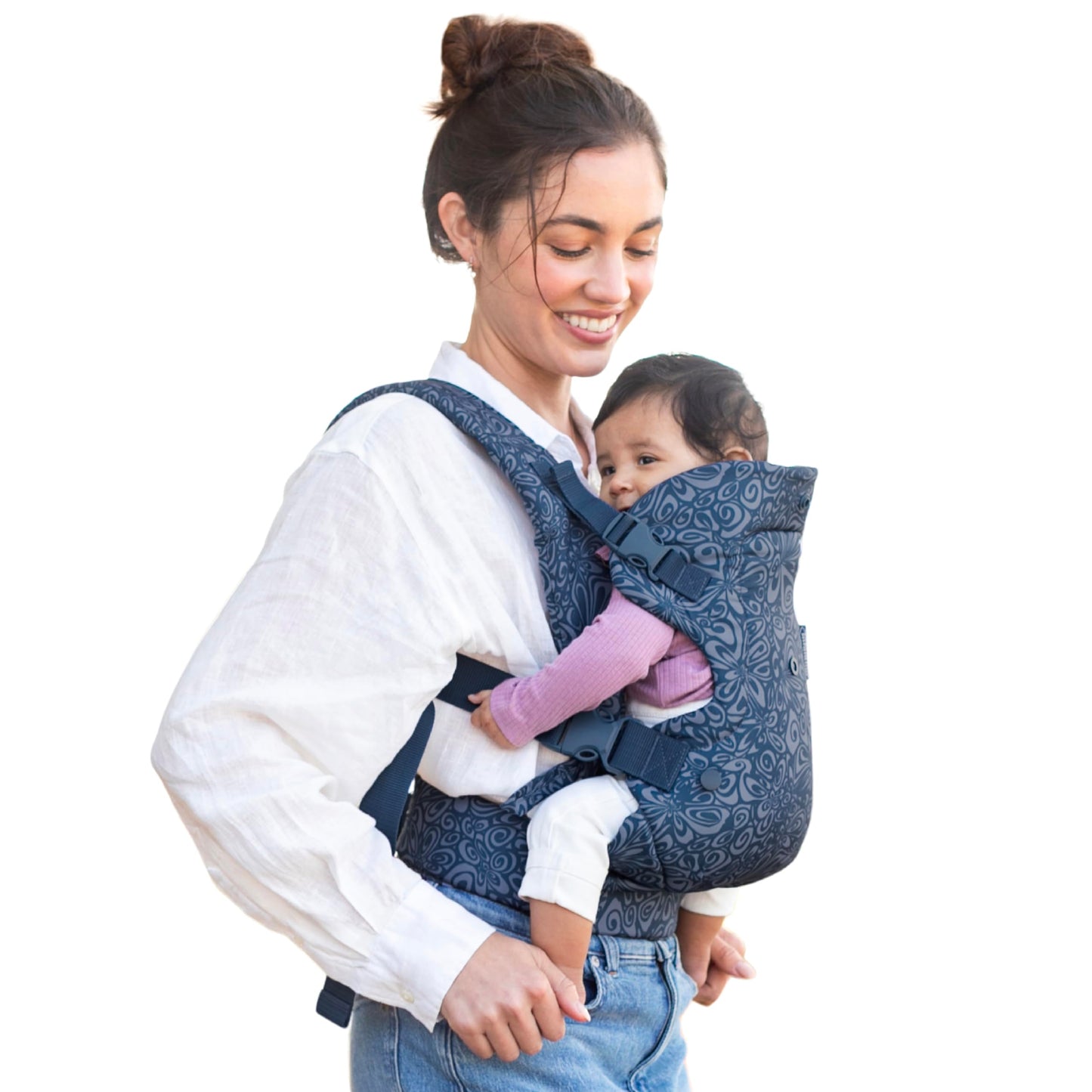 Infantino Flip 4-in-1 Convertible Baby Carrier, Adjustable, Ergonomic Babywearing, Registry Essential, Baby Carrier for Newborn to Toddler, Gray