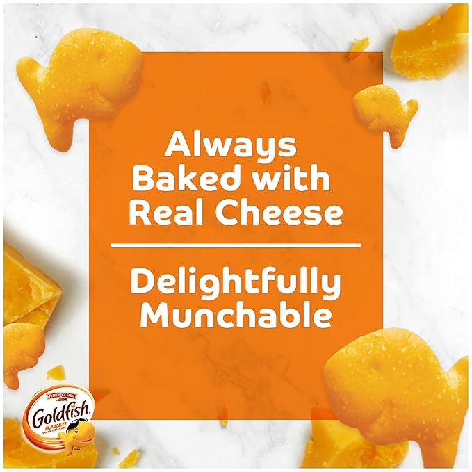 Goldfish Family Faves Crackers, Cheddar, Colors and Baby Crackers Snack Packs, 20-Ct Variety Pack (Pack of 2)