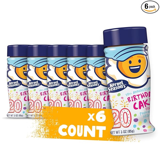 Kernel Season's Popcorn Seasoning, Birthday Cake, 3 Ounce (Pack of 6)