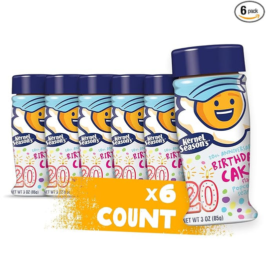 Kernel Season's Popcorn Seasoning, Birthday Cake, 3 Ounce (Pack of 6)