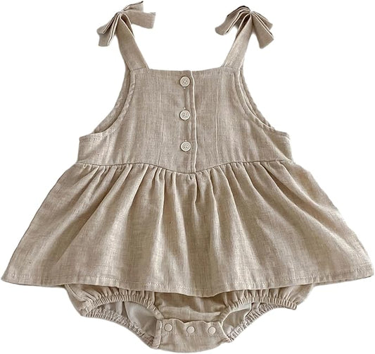 Toddler Baby Girl Summer Floral Sleeveless Romper - Ideal for 3M - 24M