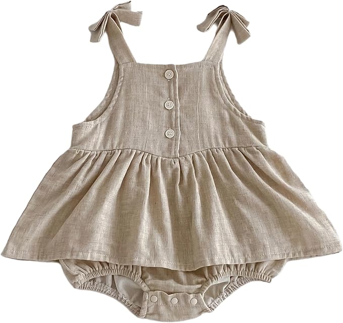 Toddler Baby Girl Summer Floral Sleeveless Romper - Ideal for 3M - 24M