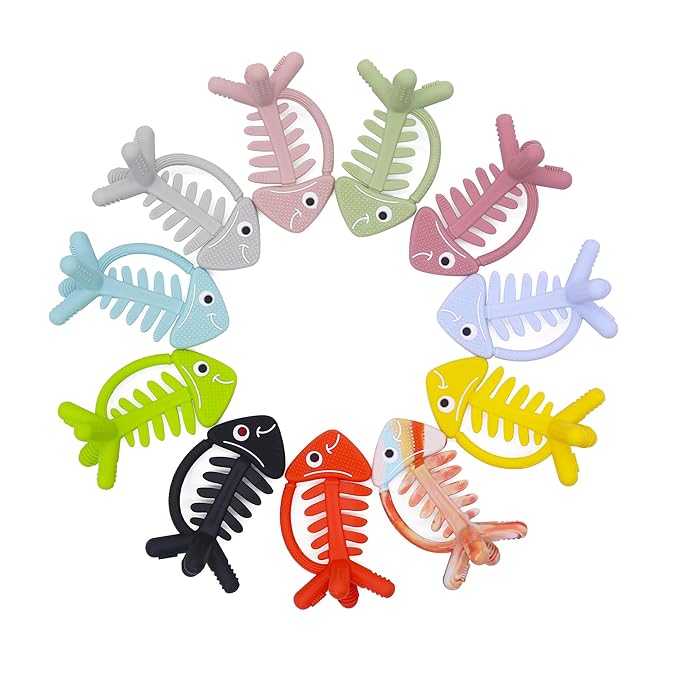 3in1 Infant Toys, Black and White Baby Toys 0-6 Month Teething Toys 0-3-6-12 Months, Teethers for Babies 3-6 6-12 Months for Teething Relief,Baby Gift,Silicone,Sensory,USA Patent Pending, Fish