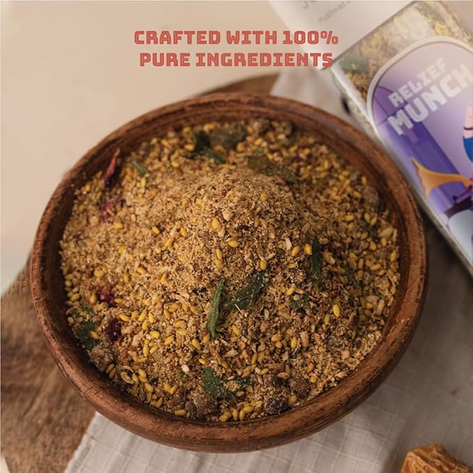 Joyspoon Relief Munch Mukhwas Mouth Fresheners | Sugar-Free Digestive Mouth Freshener | Supari-Free After-Meal Snack | No Artificial Colors or Preservatives | Healthy Mukhwaas| 200g