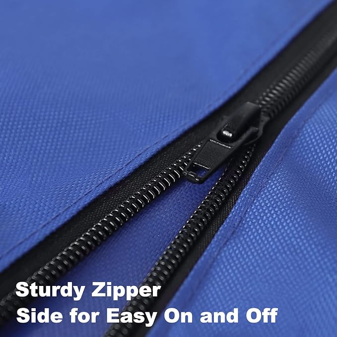 Patio Umbrella Cover, Waterproof Umbrella Covers for 7ft to 9ft Outdoor Umbrellas Market Parasol Covers with Push Rod, Blue