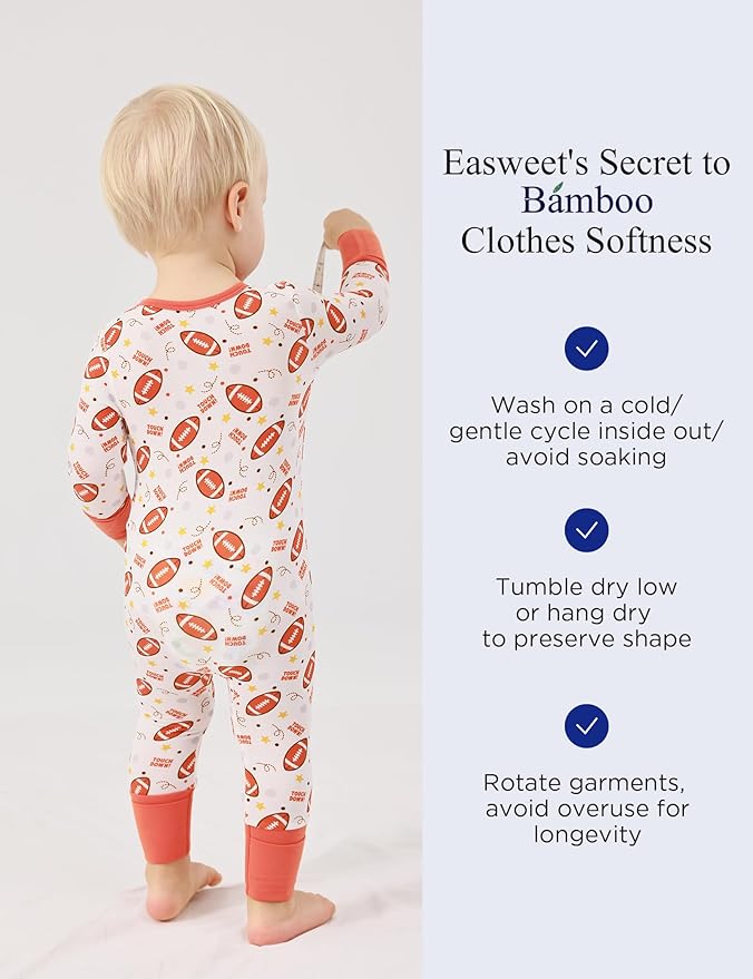 Footless Pajamas Baby Boy Girls, Viscose from Bamboo Baby Pajamas, Two Way Zipper Sleepers, Newborn Pjs
